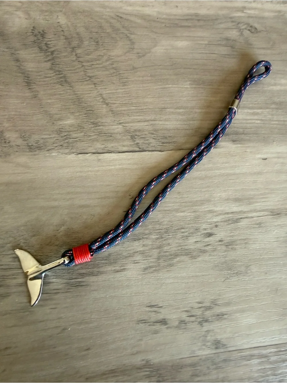 Nautical Whale Tail Bracelet Adjustable (8” long)